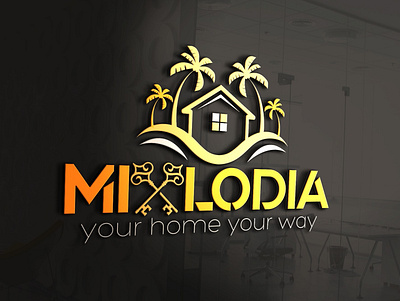 MIXLODIA LOGO 3d logo adobe illustrator adobe photoshop design graphic design illustration logo vector