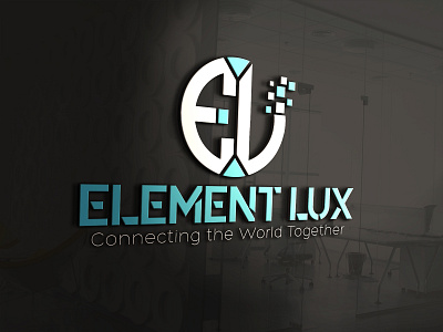 ELEMENT LUX LOGO 3d logo adobe illustrator adobe photoshop design graphic design illustration logo vector