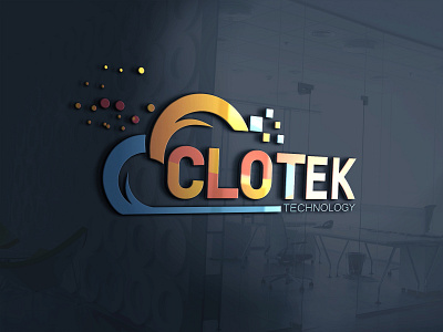 CLOTEK LOGO 3d logo adobe illustrator adobe photoshop design graphic design illustration logo vector