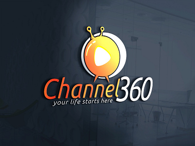 CHANNEL 360 LOGO 3d logo adobe illustrator adobe photoshop design graphic design illustration logo vector