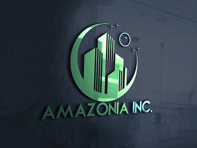 AMAZONIA LOGO 3d logo adobe illustrator adobe photoshop design graphic design illustration logo vector