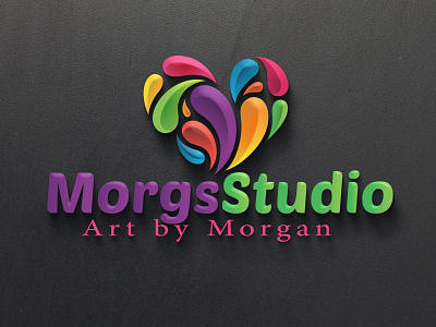 MORGS STUDIO LOGO 3d logo adobe illustrator adobe photoshop design graphic design illustration logo vector