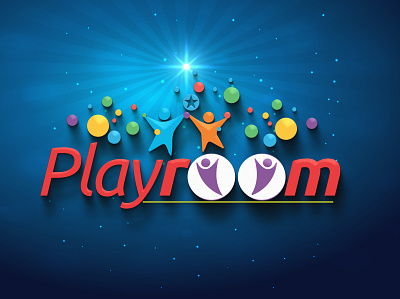 PLAYROOM LOGO 3d logo adobe illustrator adobe photoshop design graphic design illustration logo vector