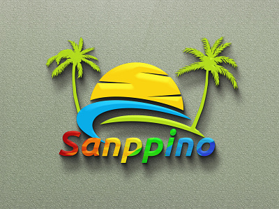 SANPPINO LOGO 3d logo adobe illustrator adobe photoshop design graphic design illustration logo vector