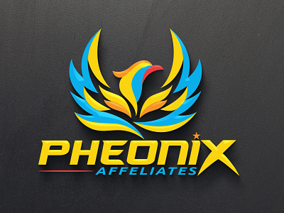 PHEONIX LOGO 3d logo adobe illustrator adobe photoshop design graphic design illustration logo vector