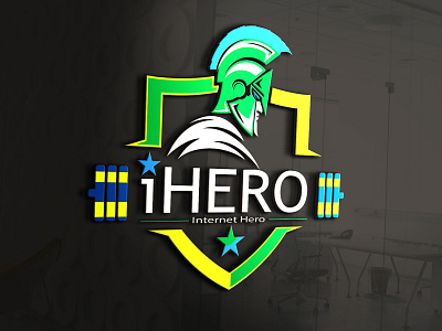 iHERO LOGO 3d logo adobe illustrator adobe photoshop design graphic design illustration logo vector