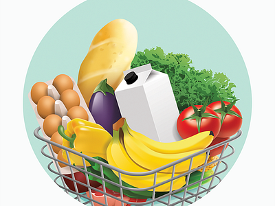 Groceries groceries illustration