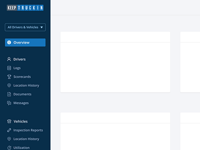 A Responsive Sidebar animation iconography menu responsive sidebar trucking