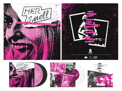 "Her Smell" soundtrack package design design graphic design illustration music design package design print record cover typography