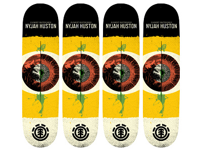 Skateboard deck design for Element Skateboards design illus illustration skateboard design skateboard illustration typography