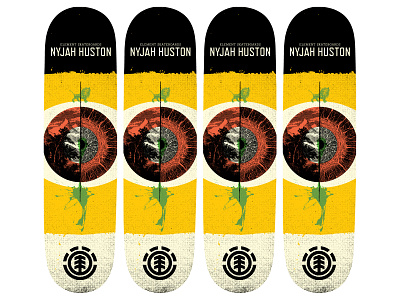 Skateboard deck design for Element Skateboards