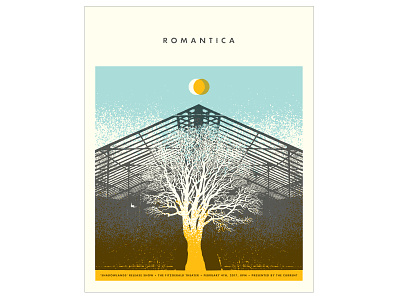 Romantica Concert Poster concert poster design gigposter graphic design illustration poster design print screenprint typography