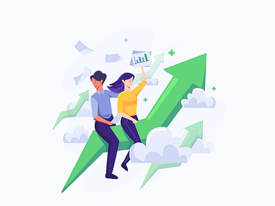 Get High Profit Flat Illustration