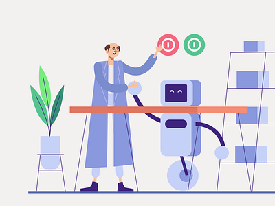 Inovation Laboratory Flat Illustration