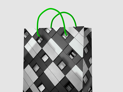 3D Shopping Bag Mockup