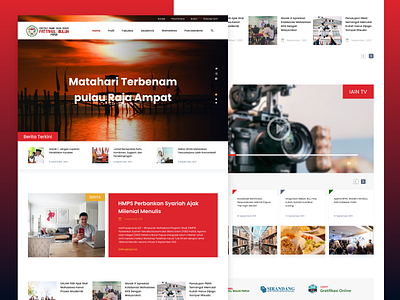 IAINFM Papua Landing Page college web design design e course graphic design landing page papua redesign website ui web design