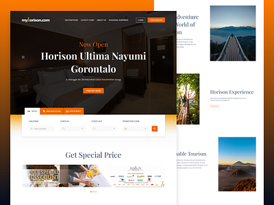 Myhorison Hotel Landing Page