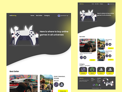 ardGamng 2021 2022 3d animation branding design figma games graphic design illustration indonesia landing page logo motion graphics sell trend ui ux vector web design