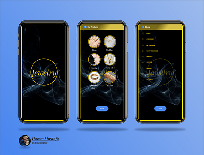 New Jewelry brand adobexd app branding design ui uidesign ux