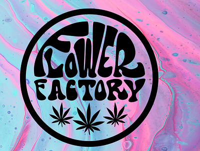 Flower Factory Promotion branding california cannabis illustrator photoshop