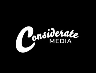 Considerate Media Logo illustrator logo design photoshop typography