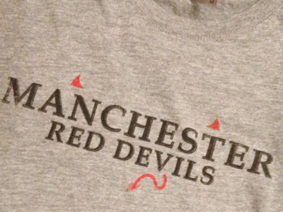Manchester Red Devils devil devils ladies red devils soccer tshirt
