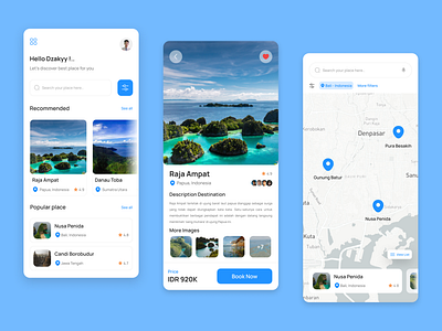 Travel app app design ui