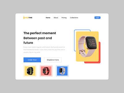 Outl3Time | Landing Page design