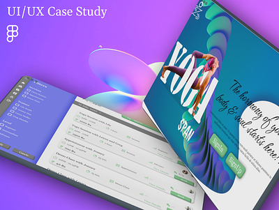 YogaSpan- UI/UX Casestudy animation branding casestudy figma ux yoga