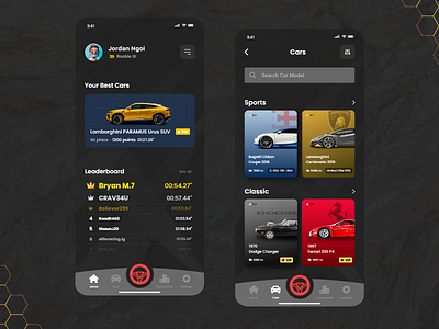 ST Racing Unlimited - Drag Racing Game app car design game home mobile racing ui ux