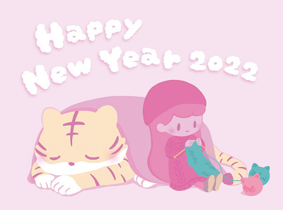 Happy New Year 2022 art character design illust illustration