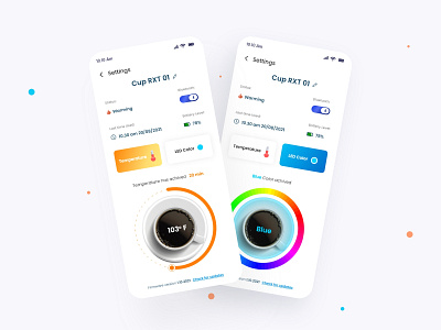 Smart cup  Control app