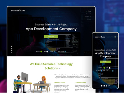 Re design Sector Qube Web