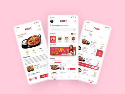 Food App Mobile UI app branding design icon illustration logo typography ui ux vector