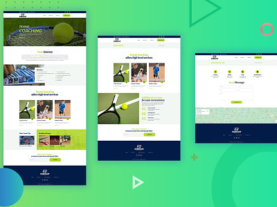 Tennis Coaching branding coaching creative design development logo modern tennis tennis coaching ui ux website
