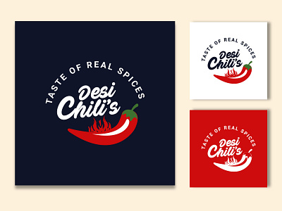 Desi Chili's Logo brandidentity branding design designer graphic design illustration logmaker logo