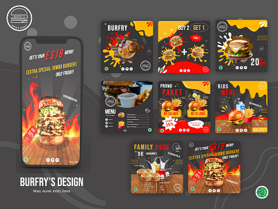 BURFRY'S Burger Mockups app branding design figma icon illustration logo mockups ui vector