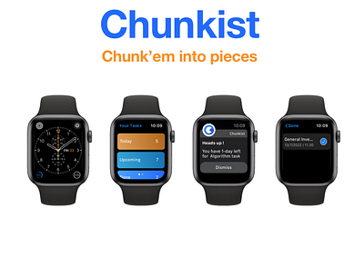 Chunkist app apple watch design ui