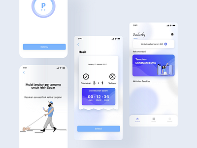 Sadarly design mobile app ui