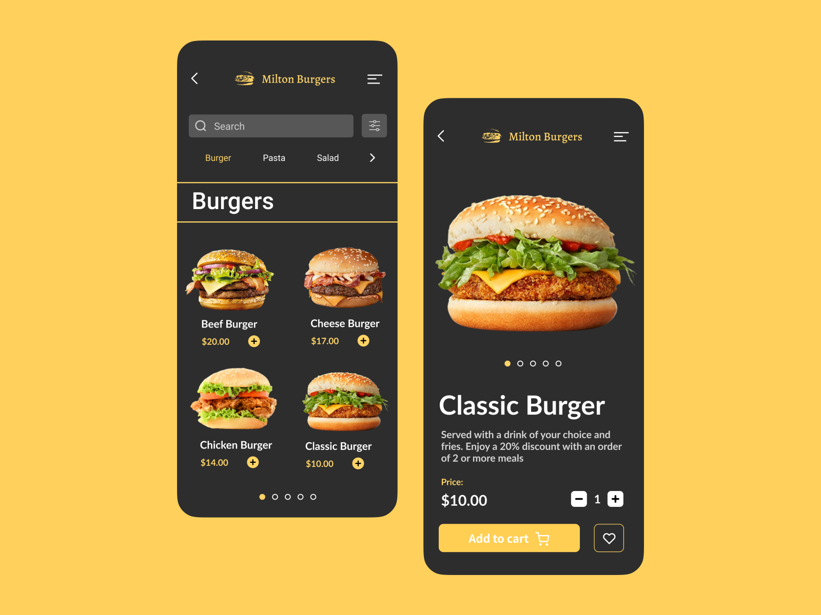 Fast Food Restaurant Site Concept by kthefreelancer on Dribbble