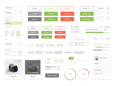 Flat Stroke UI Kit