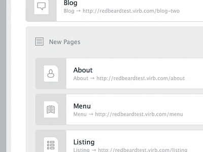 New Pages! grey icons pages stuff themes ui virb