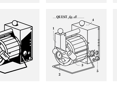 Quest Roaster coffee illustration quest roaster technical