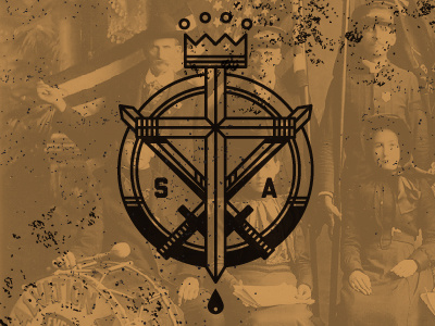 Salvation Army Emblem brushes distress emblem icon salvation army