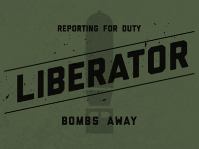 Bombs Away custom lettering typeface typography