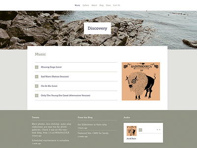 Discovery design template theme virb