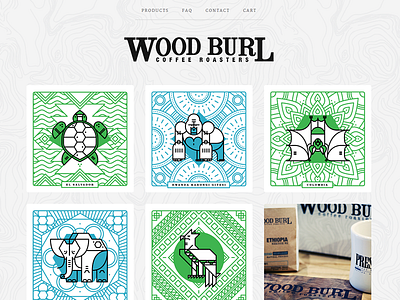 Wood Burl Coffee Site animals coffee design patterns wood burl