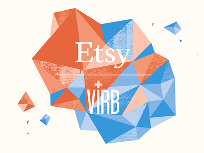 Virb / Etsy blue crystal etsy illustration orange virb