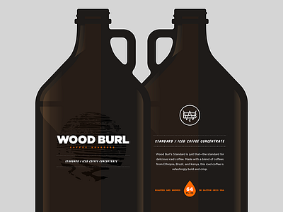 Wood Burl Growlers coffee courier gotham growlers orange wood