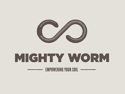Mighty Worm brown gross organic permaculture slimy soil stamp worms yuck